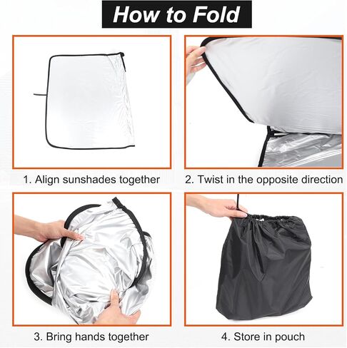 Windshield Sun Shade for Honda Pilot 2003 2004 205 2006 2007 2008, Front Window Sun Visor Protector, Foldable Car Reflective Blocker UV Rays and Heat in Saudi Arabia