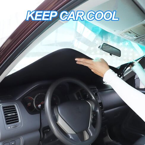 Windshield Sun Shade for Honda Pilot 2003 2004 205 2006 2007 2008, Front Window Sun Visor Protector, Foldable Car Reflective Blocker UV Rays and Heat in Saudi Arabia