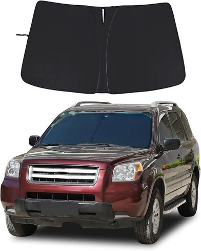 Windshield Sun Shade for Honda Pilot 2003 2004 205 2006 2007 2008, Front Window Sun Visor Protector, Foldable Car Reflective Blocker UV Rays and Heat in Saudi Arabia