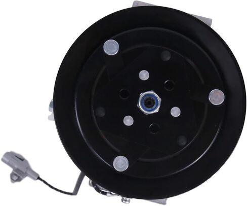 1 Groove 12V SCS06 A/C ضاغط T1065-72213 447220-6255 متوافق مع جرار Kubota M110 M120 M900 M4900 M5700 M6800 M8200 M9000 in Saudi Arabia