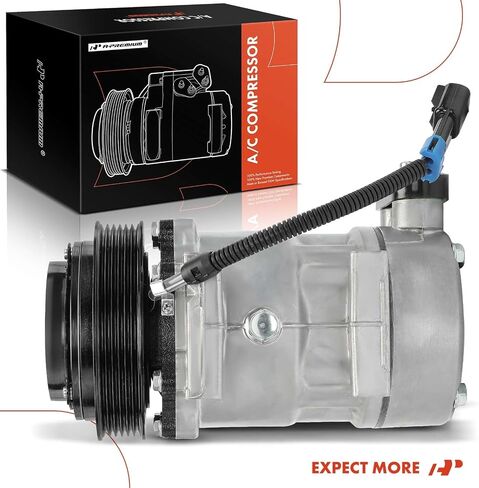 A-Premium Air Conditioner AC Compressor with Clutch Compatible with Kenworth T660 2009-2010 10.8L 12.5L 14.9L & Peterbilt 387 2006/2008 in Saudi Arabia