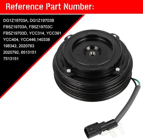CCIYU Conference Compressor Clutch 2012-2015 for Ford Explorer 2.0L 2016-2019 for Ford Explorer 2.3L يحل محل ضاغط AC للسيارة 4 الأخاديد in Saudi Arabia