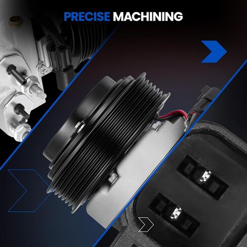 97324 ضاغط تكييف الهواء A/C مع قابض متوافق مع Ford F-250 F-350 F-450 F-550 Super Duty F53 F650 F750 ، RS20 ضاغط in Saudi Arabia
