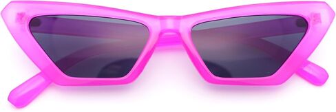 Womens Neon Pop Color 80s Squared Cat Eye Sunglasses in Saudi Arabia