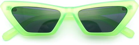 Womens Neon Pop Color 80s Squared Cat Eye Sunglasses in Saudi Arabia