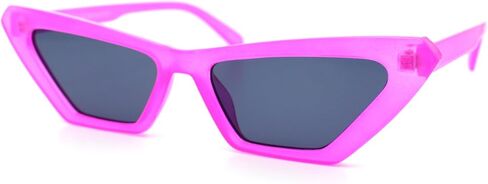Womens Neon Pop Color 80s Squared Cat Eye Sunglasses in Saudi Arabia