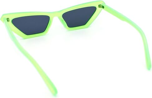 Womens Neon Pop Color 80s Squared Cat Eye Sunglasses in Saudi Arabia