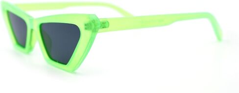 Womens Neon Pop Color 80s Squared Cat Eye Sunglasses in Saudi Arabia