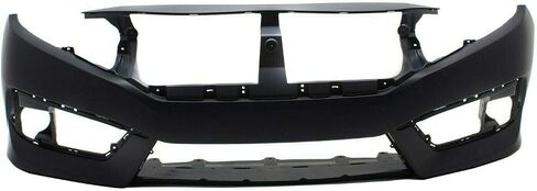 FITPARTS متوافقة مع غلاف الوفير الأمامي 2016-2018 هوندا CIVAC CAPA DX EX LX Touring Sedan Coupe 16-18. جديد ، مستعد وجاهز للطلاء. مع ثقوب الضوء الضباب. HO1000306 in Saudi Arabia