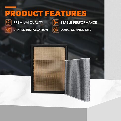 Engine Air Filter and Cabin Air Filter Replacement Compatible with Toyota 4runner 2010-2022 with Lexus Gx460 2010-2022, Replace 17801-38050, 87139-0N010 in Saudi Arabia