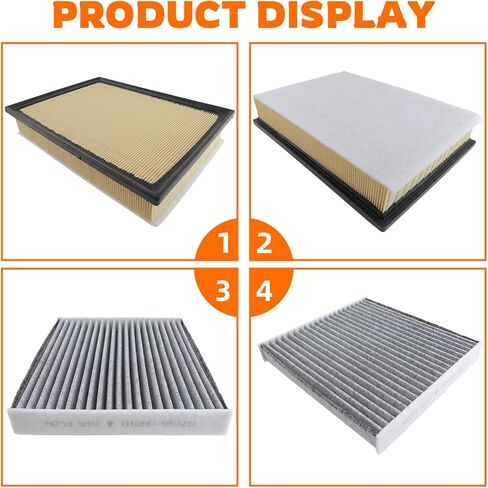 Engine Air Filter and Cabin Air Filter Replacement Compatible with Toyota 4runner 2010-2022 with Lexus Gx460 2010-2022, Replace 17801-38050, 87139-0N010 in Saudi Arabia