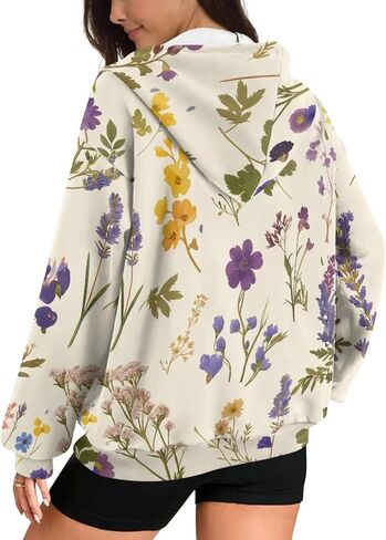 Womens zip Up Hoodies Long Sweeve Sweatshirts تسقط ملابس سترات أزياء غير رسمية الحجم XS-4XL in Kuwait
