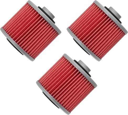 Caltric 3 Pack Oil Filter متوافق مع Yamaha 250 XT250 400 XT400 500 XT500 550 XT550 600 XT600 in Saudi Arabia