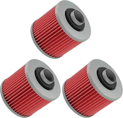 Caltric 3 Pack Oil Filter متوافق مع Yamaha 250 XT250 400 XT400 500 XT500 550 XT550 600 XT600 in Saudi Arabia