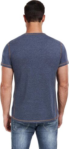 قمصان Henley للرجال Pegeno Shirts قصيرة الأكمام القطن غير الرسمي قمصان الصيف in Kuwait