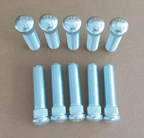 10 pcs 1/2 "تم تمديده لفترة أطول من البراغي المسننة عجلات العجلة المسننة 1/2-20 - .535 بوصة. in Saudi Arabia