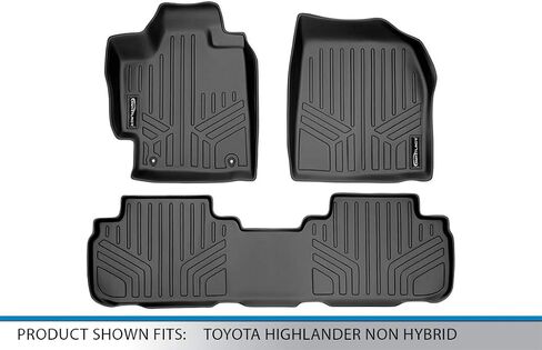 Maxliner Floor Mats 2 Row Liner Set for 2008-2013 Toyota Highlander in Saudi Arabia