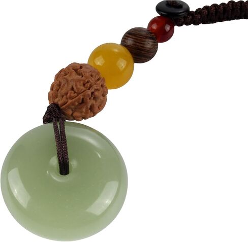 قلادة هارموني Jade Donut Healing - سلاسل مفتاح أحجار الكتاكرا الملونة - معلقات موازنة القرص الحجري لصنع المجوهرات in Kuwait