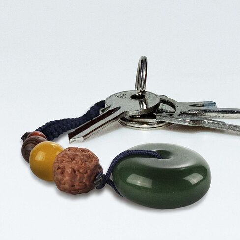 قلادة هارموني Jade Donut Healing - سلاسل مفتاح أحجار الكتاكرا الملونة - معلقات موازنة القرص الحجري لصنع المجوهرات in Kuwait