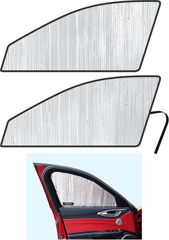 yellopro custom fit fit repensive front windshield sunshade لعام 2017 2018 2019 2020 2021 2022 2023 2024 2025 ألفا روميو جوليا سيدان ، إكسسوارات حماية أشعة الشمس UV العاكسة in Saudi Arabia