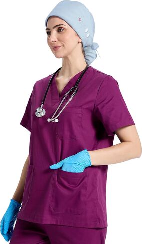 قبعات فرك Cap Cap للنساء ، قبعة ممرضة ذيل حصان ، قبعات فرك مع أزرار عصابات العرق قابلة للتعديل قبعات ممرضة قابلة للتعديل in Kuwait