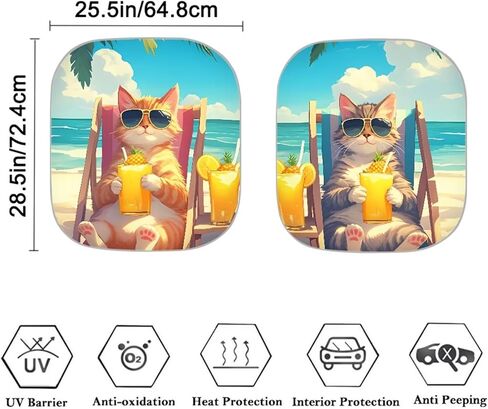 Windshield Sunshade for Car SUV Truck,2 PCS Foldable UV Ray Reflector Front Window Sun Shade Visor Shield Cover,Fits Windshields of Most Sizes Pink Bow in Kuwait