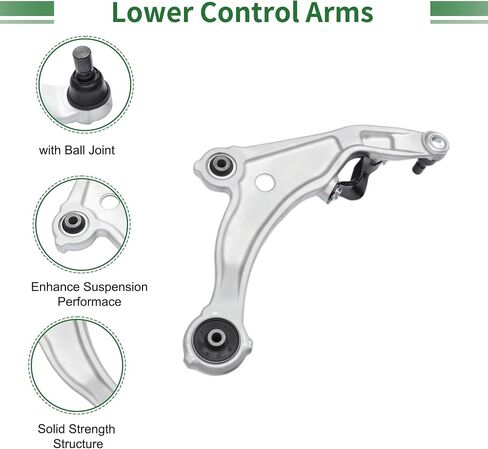 X Autohaux 12pcs التعليق الأمامي مجموعة أدوات التعليق السفلي ذراع الداخلية من قضيب الربط الخارجي الداخلي رابط الترجيع الخلفي الأمامي مع أحذية لـ Nissan Maxima 2009-2014 No.es800357/ES800358/K750282/K750283 in Saudi Arabia