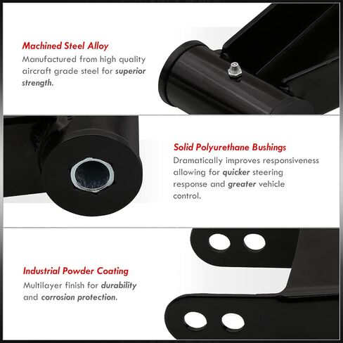 AJP Distributors Replacement 2" Adjustable Suspension Rear Leveling Lowering Shackles Drop Kit Set For Chevy Silverado GMC Sierra 2007 2008 2009 2010 2011 2012 2013 2014 07 08 09 10 11 12 13 14 in Saudi Arabia