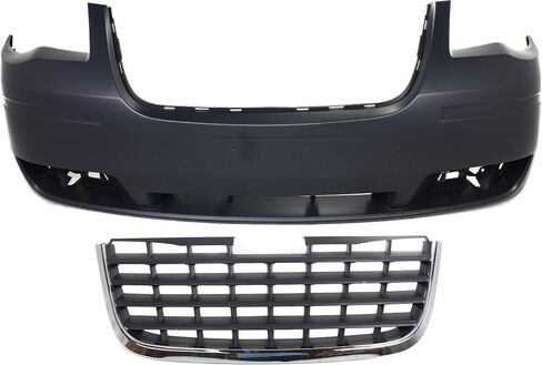 Garage-Pro Bumper Cover KIT Compatible with Chrysler Town & Country 2008-2010 For Models Without Chrome Insert Primed Front in Saudi Arabia