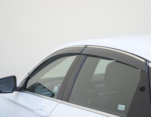WellVisors Window Visors Wind Deflectors Compatible with Chevrolet Chevy 2014-2020 Impala Sedan with Chrome Trim Rain Guards 3-847CH026 in Saudi Arabia