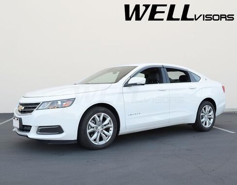 WellVisors Window Visors Wind Deflectors Compatible with Chevrolet Chevy 2014-2020 Impala Sedan with Chrome Trim Rain Guards 3-847CH026 in Saudi Arabia