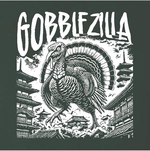 اذهب إلى كل شيء Gobblezilla Funny عيد الشكر وحش Mens in Saudi Arabia