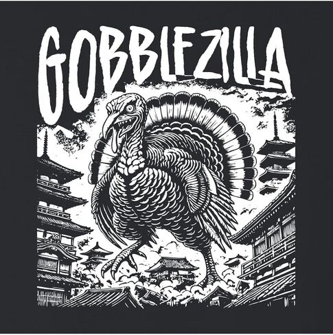 اذهب إلى كل شيء Gobblezilla Funny عيد الشكر وحش Mens in Saudi Arabia