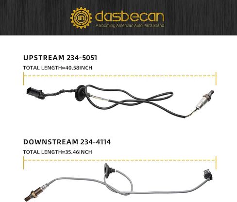 Dasbecan 2PCS Aptream و Oxygen O2 Sensor متوافق مع Mitsubishi Lancer 2011-2015 Outlander 2011-2013 Outlander Sport 2011-2018 2.0L 2.4L L4 استبدال 234-5051 234-4114 in Saudi Arabia
