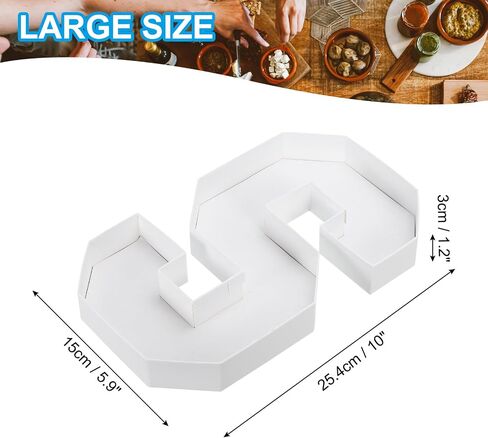 Patikil 10 "خطاب من الورق المقوى ، مربع الورق مربع حاوية علبة قابلة للملء لـ Charcuterie Mache Chocolate Candy Birthday Party Decorations ، White in Kuwait