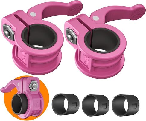 Barbell Clips 1 inch I Multi-Size Barbell Collar I 1 inch Adjustable Barbell ClampsIQuick Release Weight Clips Pair of Locking for Barbell Bar in Saudi Arabia