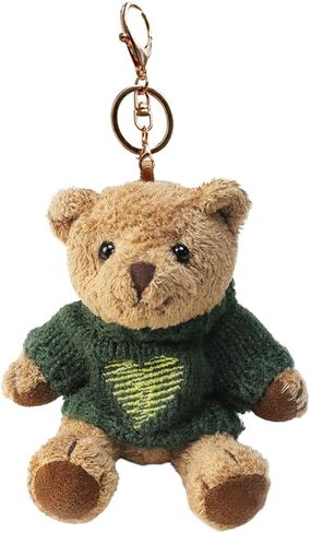 VICKYPOP Cute Teddy Bear Keychain, Soft Bear Keyring Backpack Accessories, Valentine Gift for Women Men in Saudi Arabia