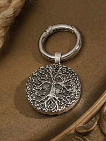 HAQUIL Viking Yggdrasil Tree of Life Keychain Norse Nordic Keyring Circle Charm Keychain in Saudi Arabia
