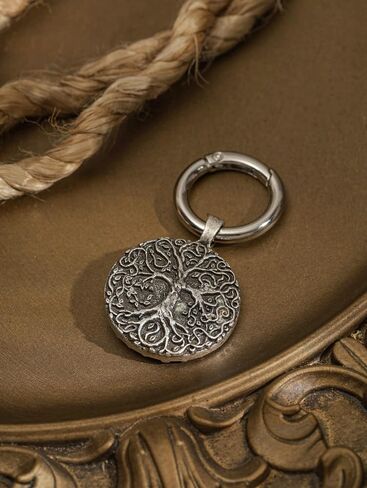 HAQUIL Viking Yggdrasil Tree of Life Keychain Norse Nordic Keyring Circle Charm Keychain in Saudi Arabia