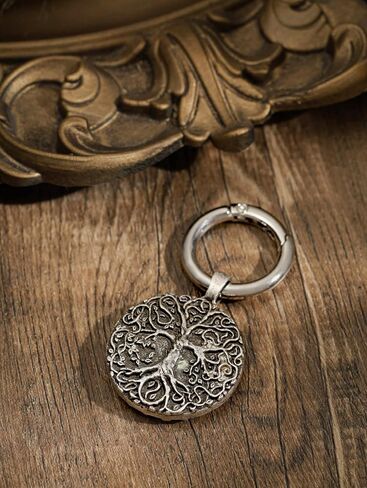 HAQUIL Viking Yggdrasil Tree of Life Keychain Norse Nordic Keyring Circle Charm Keychain in Saudi Arabia