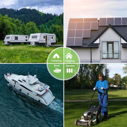 Solar Panel Kit 25W 12V Monocrystalline Battery Maintainer with10A Solar Charge Controller and Extension Cable with Battery Clips O-Ring Terminal for RV Trailer Boat Off Grid System in Saudi Arabia