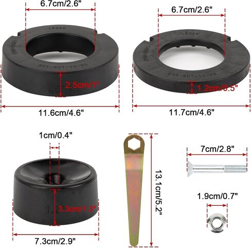 1155300 JT: 1.5" Performance Spacer Leveling Kit, PSLER 1.5 Inch Front Lift Kit Compatible with JT Gladiator No Shock Absorbers in Saudi Arabia