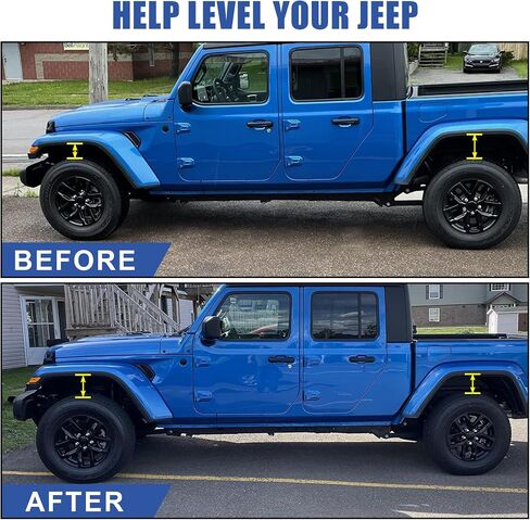 1155300 JT: 1.5" Performance Spacer Leveling Kit, PSLER 1.5 Inch Front Lift Kit Compatible with JT Gladiator No Shock Absorbers in Saudi Arabia