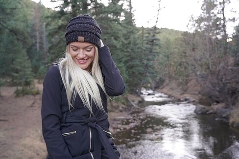 Funky Junque Sparkly Confetti Beanie, Bubble Gum Pink, Warm and Fashionable Winter Accessory for Women in Kuwait