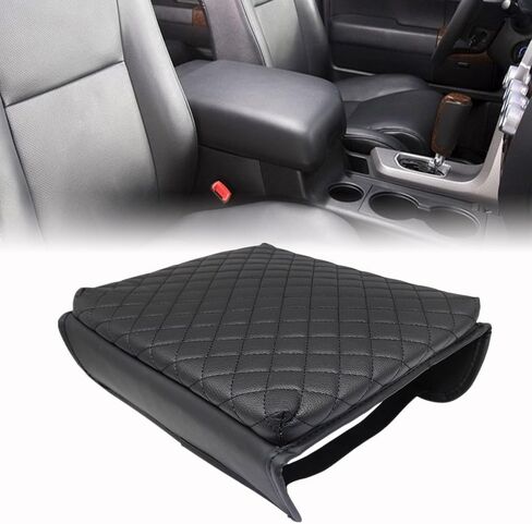 GXARTS Front Leather Center Console Lid Armrest Cover Cushion Pad Compatible with Toyota Tundra 2007 2008 2009 2010 2011 2012 2013 Sequoia 2008-2015 in Saudi Arabia