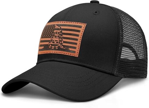لا تخطني قبعة بيسبول سائق الشاحنة للرجال - قبعة ثعبان العلم الأمريكي القابلة للتعديل مع Snapback in Saudi Arabia