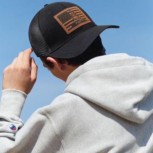لا تخطني قبعة بيسبول سائق الشاحنة للرجال - قبعة ثعبان العلم الأمريكي القابلة للتعديل مع Snapback in Saudi Arabia