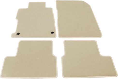 Floor Mats Compatible with 2012-2015 Honda Civic Coupe, 4 PCS Black Nylon Front Carpets Flooring Protection Interior by IKON MOTORSPORTS in Saudi Arabia