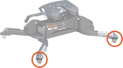 BKDK CURT 19203 Replacement 5th Wheel Puck System Anchors, Compatible with Ram, Large, Fits 16021, 16022 in Saudi Arabia