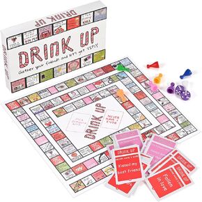 GOLDGE Leather Mat Drinking Board Game with Interactive Girls Night & Bachelorette Party Games for Adults. Play with 2-8 Players, Age 21+. Cheers to Fun Drinking Games! in Kuwait